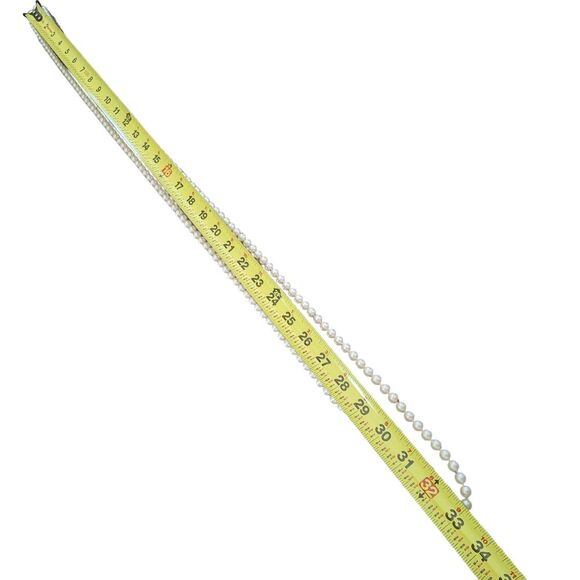 Vintage String of Pearls Gatsby 66" Strand Costume Faux Pearls - Picture 9 of 16